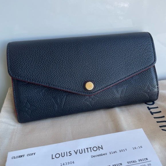 Louis Vuitton Sarah Wallet in Marine Rouge - Picture 3 of 14